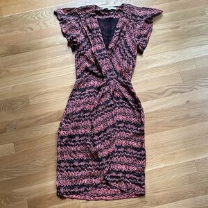 Veronica Beard Silk Twist Front Wrap Dress – Size 6 – Like New